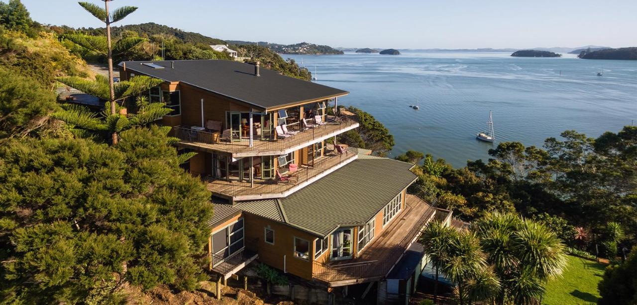 Cliff Edge By The Sea Villa Paihia Exteriör bild