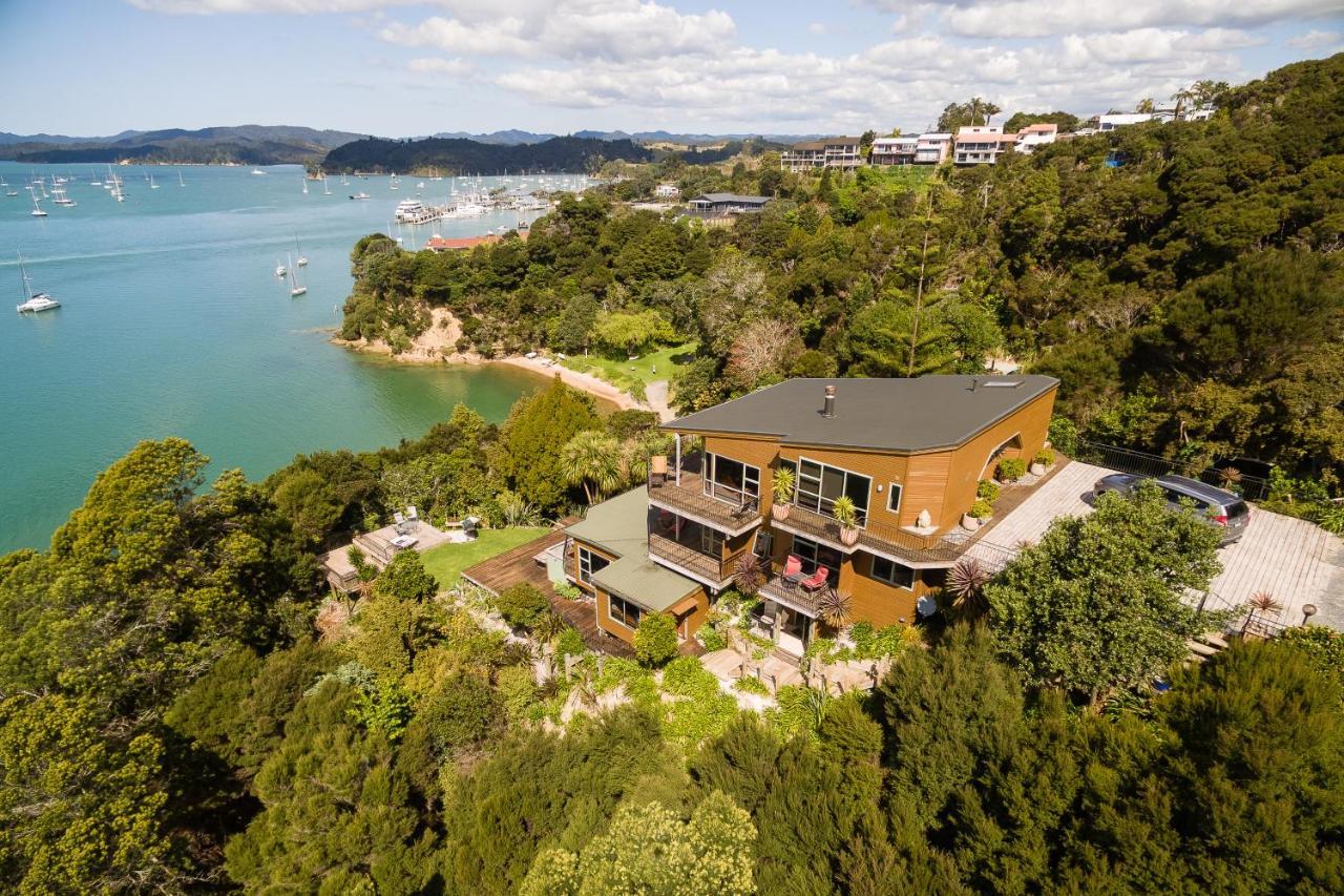 Cliff Edge By The Sea Villa Paihia Exteriör bild